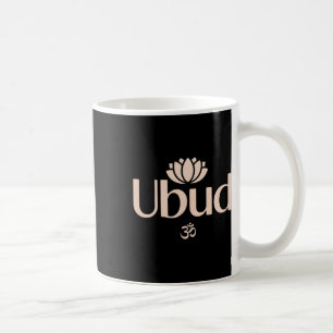 Caneca De Café Ubud Li Aum Om Flor de Lótus Espiritual Meditação