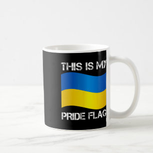 Caneca De Café Ucrânia Apoio à Bandeira da Ucrânia Liberdade Soli