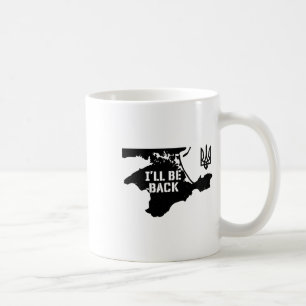 Caneca De Café Ucrânia Crimeia Eu Serei Ck Mapa Ucraniano Trident