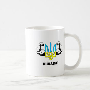 Caneca De Café Ucrânia É Poder! Emblema Da Ucrânia. Tridente.