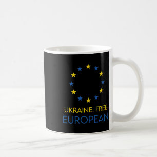 Caneca De Café Ucrânia. Livre. Europeia. - Apoiar Futuro Na Europ