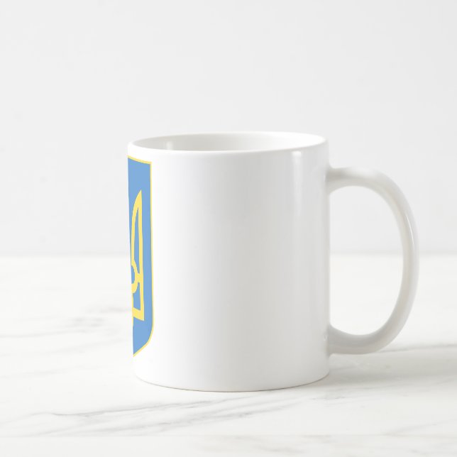 Caneca De Café Ucrânia pouca brasão (Direita)