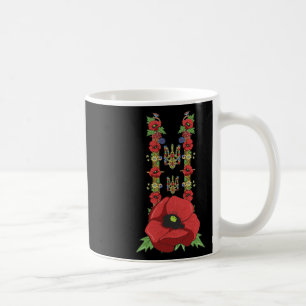 Caneca De Café Ucrânia Trysub Papoulas Vermelhas Fofo Vintage Ucr