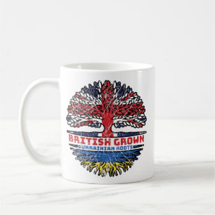 Caneca De Café Ucrânia, Ucrânia, Reino Unido, Árvore Britânica