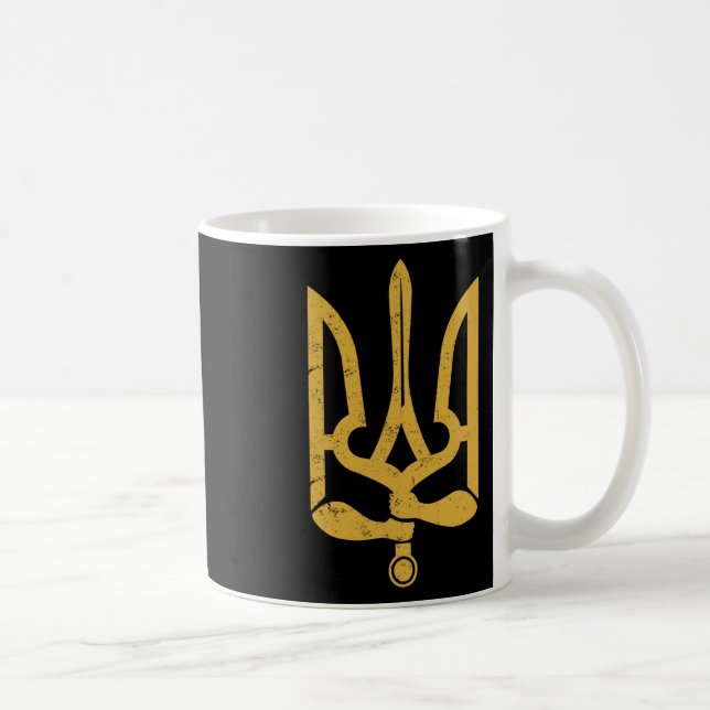 Caneca De Café Ucrânia Ucraniano Kiew Trysub Bandeira 10  (Direita)