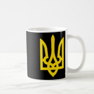 Caneca De Café Ucrânia Zelensky Tridente Ucraniano Brasão De Arma