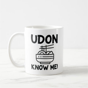 Caneca De Café Udon Me Conhece