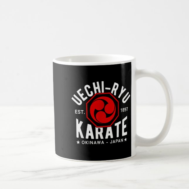 Caneca De Café Uechi Ryu Karate Do Martial Arts Japan Tokyo  (Direita)