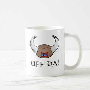 Caneca De Café Uff a Dinamarca! Chapéu de Viking