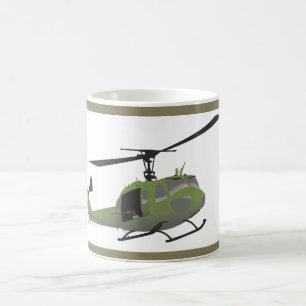 Caneca De Café UH-1 Huey Militar Helicopter Mug