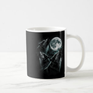 Caneca De Café Uivando para a Lua Matilha de Lobos Vida Selvagem