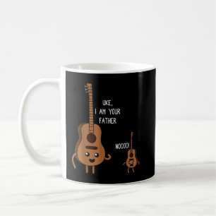 Caneca De Café Uke Eu Sou Seu Pai Engraçado Ukulele Banjo Guitarr
