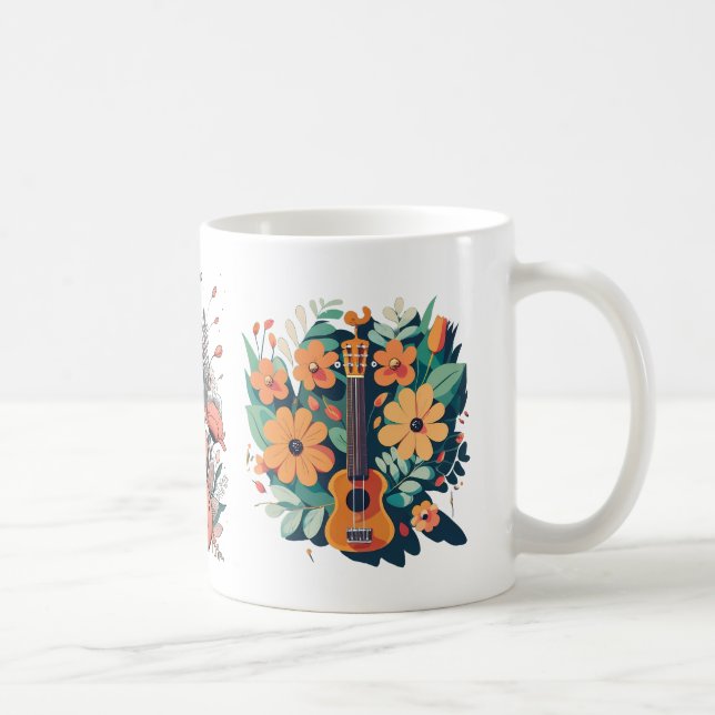 Caneca De Café Ukulele Enthusiast Mug (Direita)