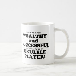 Caneca De Café Ukulele rico e bem-sucedido