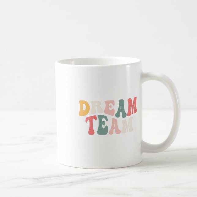 Caneca De Café Último Dia Da Escola De Volta À Equipe De Sonhos D (Direita)