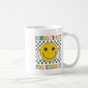 Caneca De Café Último Dia De Escolas De Retrô No Verão Te