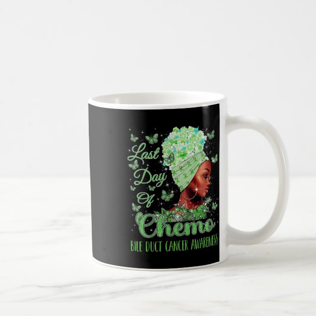 Caneca De Café Último Dia De Quimioterapia Conscientização Sobre  (Direita)