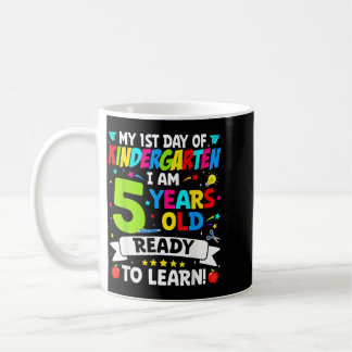 Caneca De Café Último Dia Do Jardim De Infância Menino De 5 Anos 