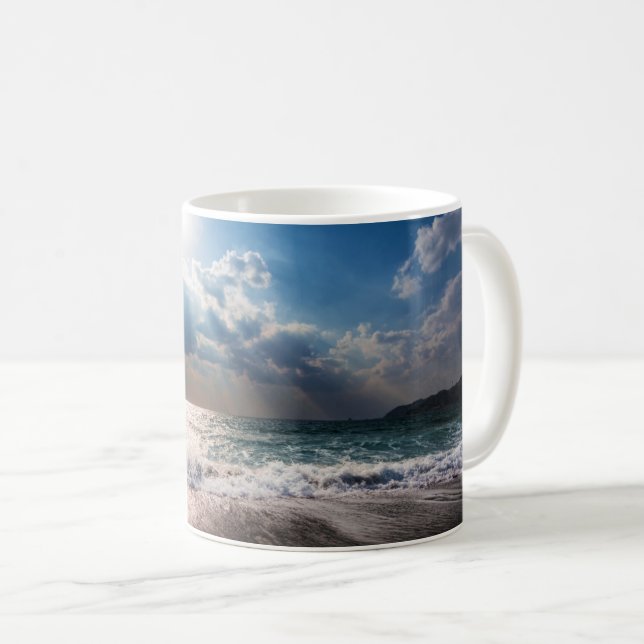 Caneca De Café Último dia na praia (Frente Esquerda)
