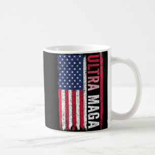 Caneca De Café ULTRA MAGA - Agenda Patriótica da Bandeira America