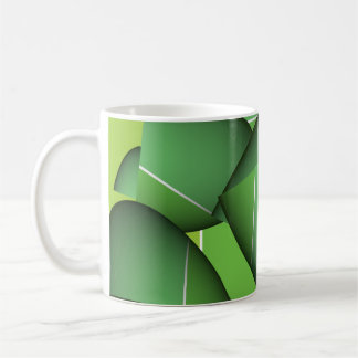 Caneca De Café Um Abstrato Verde