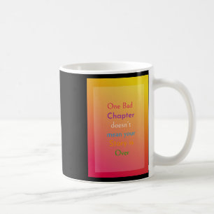 Caneca De Café Um adesivo Design de capítulo defeituoso