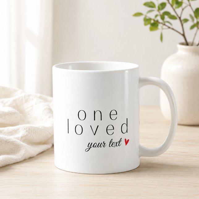 Caneca De Café Um Amado [Texto Personalizado] (Criador carregado)