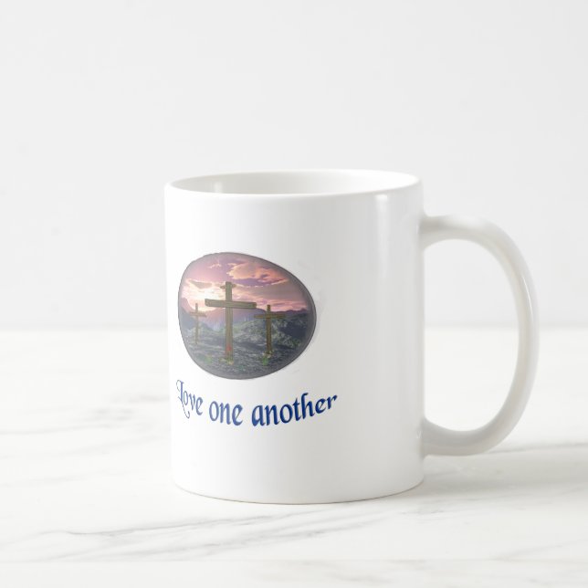 Caneca De Café Um ao outro azul (Direita)