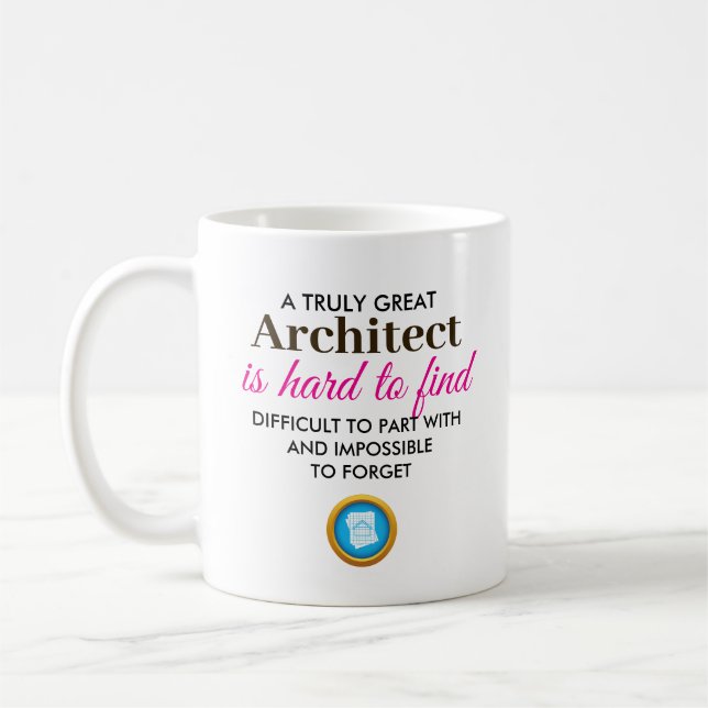 Caneca De Café Um Arquiteto Verdadeiramente Grande – Nome Persona (Esquerda)