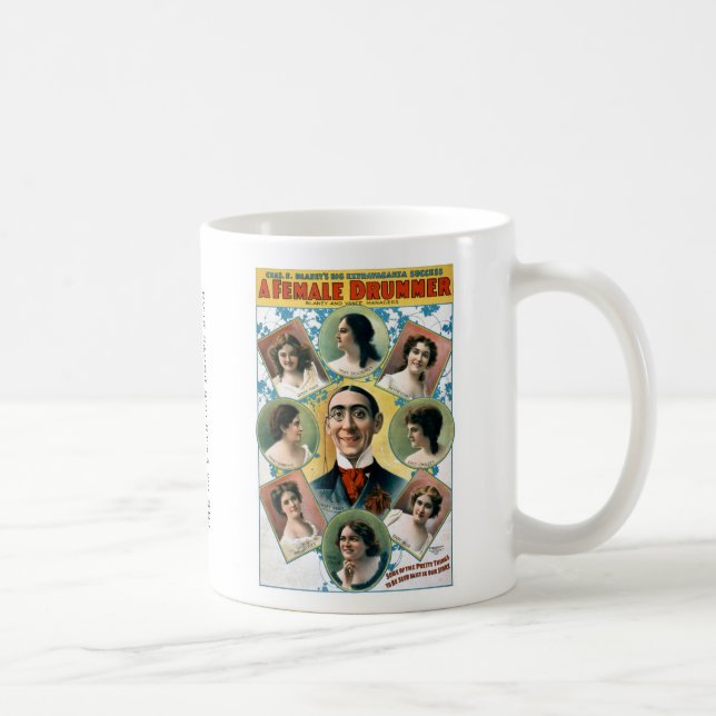 Caneca De Café Um baterista fêmea (Direita)