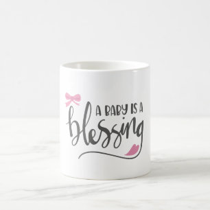 Caneca De Café Um Bebê é uma bênção, Menina
