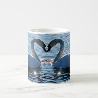 Caneca De Café Um beijo do coração da cisne, reflexões do amor
