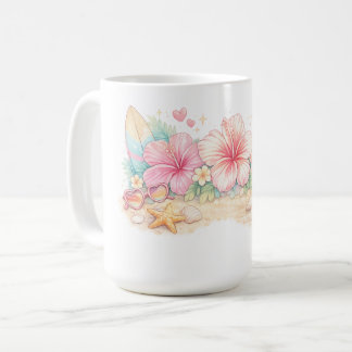 Caneca De Café Um belo design de verão inspirado em flores