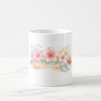 Caneca De Café Um belo design de verão inspirado em flores