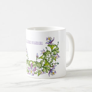 Caneca De Café Um belo e delicado arranjo de flores de columbina