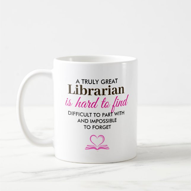 Caneca De Café Um Bibliotecário Realmente Ótimo – Nome Personaliz (Esquerda)