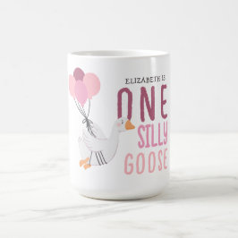 Caneca De Café Um Bobo fica rosa no aniversário