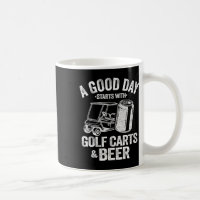 Um Bom Dia Começa Com Carrinhos De Golfe E Cerveja