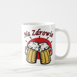 Caneca De Café Um Brinde Zdrowie Com Perucas De Cerveja