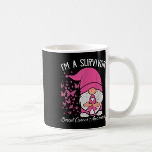 Caneca De Café Um Cancer de Fita Rosa Sobrevivente Sensibilização