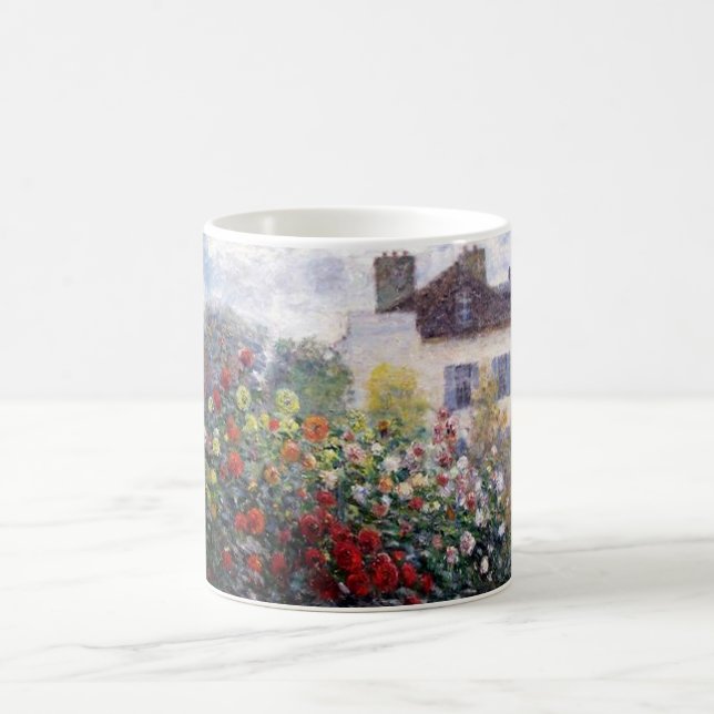 Caneca De Café Um canto do jardim com dálias (Centro)