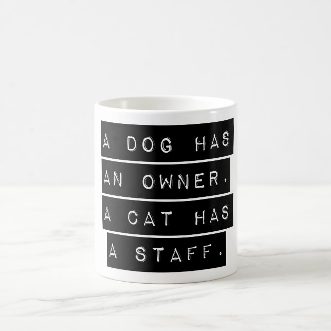 Caneca De Café Um Cão Tem Um Proprietário (Centro)
