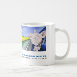 Caneca De Café Um carro de fuga para cada porco