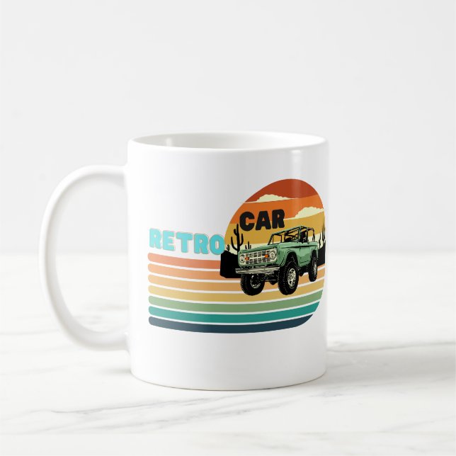Caneca De Café Um carro grande retrô (Esquerda)
