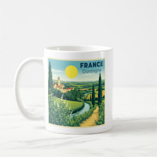 Caneca De Café Um Cartaz de Viagem Clássico Nostálgico França Dor