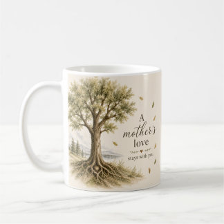Caneca De Café Um Carvalho em Aquarela no Estilo do Amor Materno