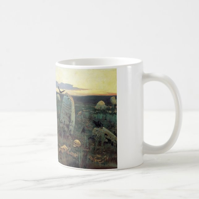 Caneca De Café Um cavaleiro nas estradas transversaas (Direita)