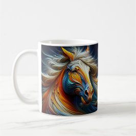 Caneca De Café Um cavalo com brisa.