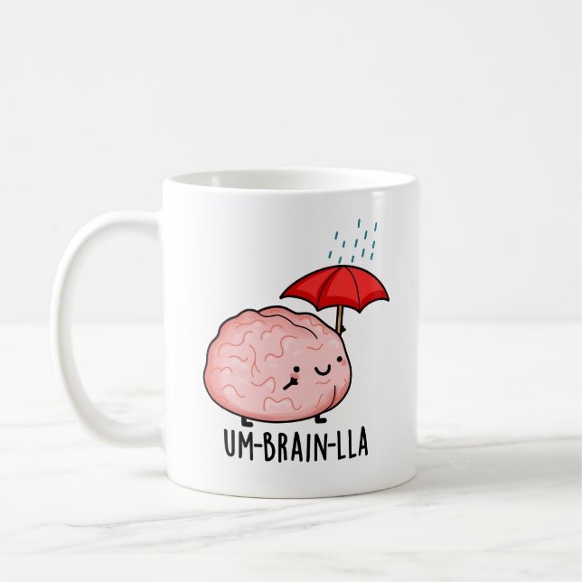 Caneca De Café Um cérebro-lla Funny Brain Puns (Esquerda)