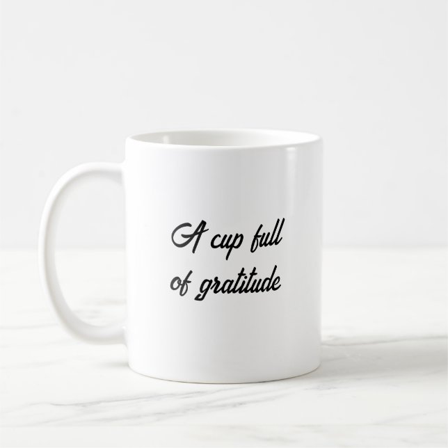 Caneca De Café Um cheio de gratidão (Esquerda)